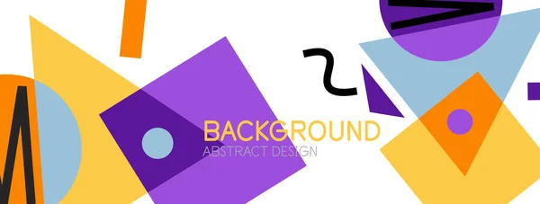 Fondo abstracto con bloques, líneas, formas geométricas. Techno o concepto de negocio para fondo de pantalla, banner, fondo, landing page — Vector de stock