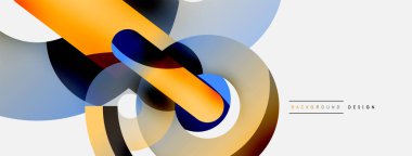 Soyut arkaplanı çember içine al. Duvar kağıdı afişi arkaplan kartı veya iniş sayfası için vektör illüstrasyonu