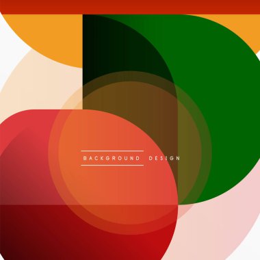 Yaratıcı geometrik duvar kağıdı. Asgari çember üçgen ve kare çizgi soyut arkaplan. Duvar kağıdı afişi veya iniş sayfası için vektör illüstrasyonu