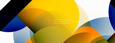 Yuvarlak üçgen çizgileri ve daireleri şekillendirir. Duvar kağıdı afişi arkaplanı veya iniş sayfası için Geometrik vektör çizimi