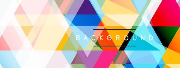 Mozaika trojúhelníky geometrické pozadí. Techno nebo obchodní koncept, vzor pro tapety, banner, pozadí, přistávací stránka — Stockový vektor