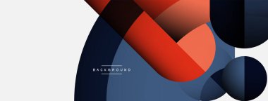 Geometrik soyut arkaplan. Duvar kağıdı arkaplanı veya iniş sayfası için yuvarlak şekiller, daireler, satır bileşimi