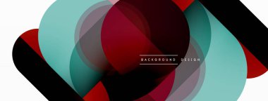 Geometrik asgari duvar kağıdı. Geometrik şekiller. Duvar kağıdı afişi veya iniş sayfası için vektör illüstrasyonu