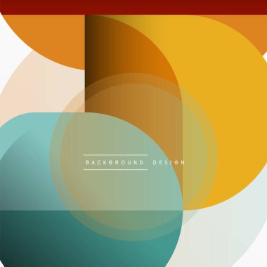 Yaratıcı geometrik duvar kağıdı. Asgari çember üçgen ve kare çizgi soyut arkaplan. Duvar kağıdı afişi veya iniş sayfası için vektör illüstrasyonu