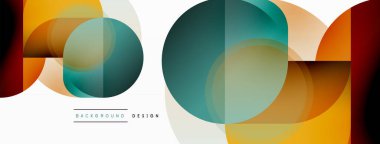 Geometrik asgari duvar kağıdı. Geometrik şekiller. Duvar kağıdı afişi veya iniş sayfası için vektör illüstrasyonu