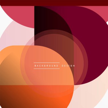 Yaratıcı geometrik duvar kağıdı. Asgari çember üçgen ve kare çizgi soyut arkaplan. Duvar kağıdı afişi veya iniş sayfası için vektör illüstrasyonu