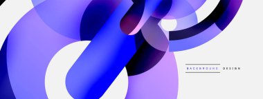 Soyut arkaplanı çember içine al. Duvar kağıdı afişi arkaplan kartı veya iniş sayfası için vektör illüstrasyonu