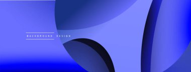 Yaratıcı geometrik duvar kağıdı. Asgari soyut arkaplan. Duvar kağıdı arkaplanı veya iniş sayfası için daire ve dalga kompozisyon vektör çizimi