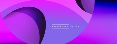 Yaratıcı geometrik duvar kağıdı. Asgari soyut arkaplan. Duvar kağıdı arkaplanı veya iniş sayfası için daire ve dalga kompozisyon vektör çizimi