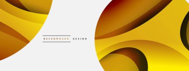 Yaratıcı geometrik duvar kağıdı. Asgari soyut arkaplan. Duvar kağıdı arkaplanı veya iniş sayfası için daire ve dalga kompozisyon vektör çizimi