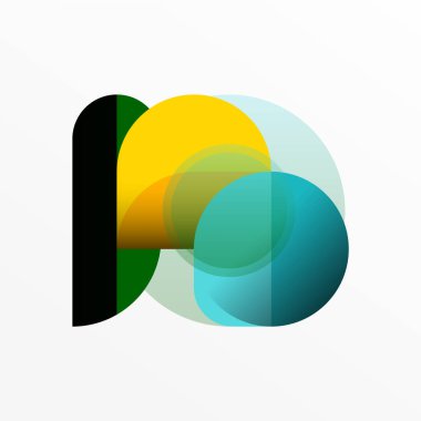 Yuvarlak üçgen çizgileri ve daireleri şekillendirir. Duvar kağıdı afişi arkaplanı veya iniş sayfası için Geometrik vektör çizimi