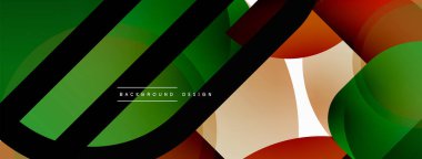 Geometrik asgari duvar kağıdı. Geometrik şekiller. Duvar kağıdı afişi veya iniş sayfası için vektör illüstrasyonu