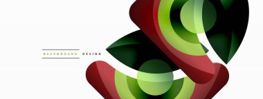 Yaratıcı geometrik duvar kağıdı. Asgari soyut arkaplan. Duvar kağıdı arkaplanı veya iniş sayfası için daire dalga ve yuvarlak şekiller kompozisyon vektör çizimi