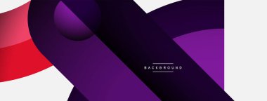 Moda şekilleri, renk minimal tasarım bileşimi, duvar kağıdı afişi veya iniş sayfası için çizgiler ve gölgeler