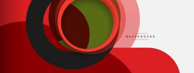 Yaratıcı geometrik duvar kağıdı. Asgari soyut arkaplan. Duvar kağıdı arkaplanı veya iniş sayfası için daire bileşimi vektör çizimi