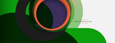 Yaratıcı geometrik duvar kağıdı. Asgari soyut arkaplan. Duvar kağıdı arkaplanı veya iniş sayfası için daire bileşimi vektör çizimi