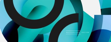 Soyut arkaplanı çember içine al. Duvar kağıdı afişi arkaplan kartı veya iniş sayfası için vektör illüstrasyonu
