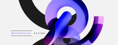 Soyut arkaplanı çember içine al. Duvar kağıdı afişi arkaplan kartı veya iniş sayfası için vektör illüstrasyonu