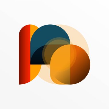 Yuvarlak üçgen çizgileri ve daireleri şekillendirir. Duvar kağıdı afişi arkaplanı veya iniş sayfası için Geometrik vektör çizimi