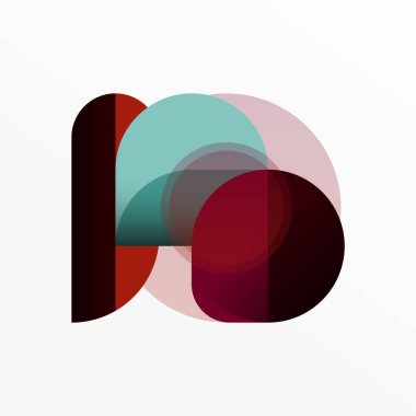 Yuvarlak üçgen çizgileri ve daireleri şekillendirir. Duvar kağıdı afişi arkaplanı veya iniş sayfası için Geometrik vektör çizimi