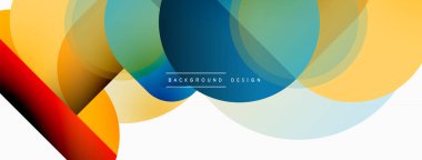 Yaratıcı geometrik duvar kağıdı. Asgari çember üçgen ve kare çizgi soyut arkaplan. Duvar kağıdı afişi veya iniş sayfası için vektör illüstrasyonu