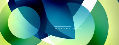 Yaratıcı geometrik duvar kağıdı. Asgari soyut arkaplan. Duvar kağıdı arkaplanı veya iniş sayfası için daire dalga ve yuvarlak şekiller kompozisyon vektör çizimi