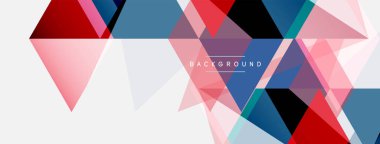 Mozaik üçgenler geometrik arkaplan. Tekno veya iş konsepti, duvar kağıdı, afiş, arkaplan, iniş sayfası deseni