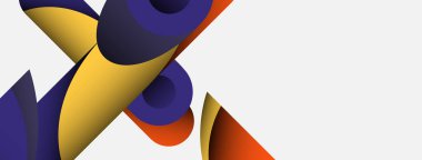 Soyut arkaplan. Minimum geometrik daireler ve koyu gölgeli yuvarlak şekiller. Duvar kağıdı afişi veya arkaplan için moda teknoloji iş şablonu