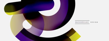 Soyut arkaplanı çember içine al. Duvar kağıdı afişi arkaplan kartı veya iniş sayfası için vektör illüstrasyonu