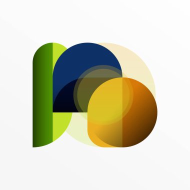 Yuvarlak üçgen çizgileri ve daireleri şekillendirir. Duvar kağıdı afişi arkaplanı veya iniş sayfası için Geometrik vektör çizimi