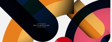 Moda şekilleri, renk minimal tasarım bileşimi, duvar kağıdı afişi veya iniş sayfası için çizgiler ve gölgeler