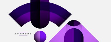 Geometrik soyut arkaplan. Duvar kağıdı arkaplanı veya iniş sayfası için yuvarlak şekiller, daireler, satır bileşimi