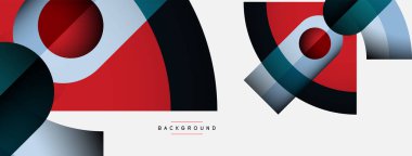 Moda şekilleri, renk minimal tasarım bileşimi, duvar kağıdı afişi veya iniş sayfası için çizgiler ve gölgeler