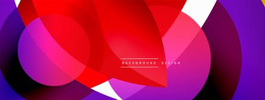 Yaratıcı geometrik duvar kağıdı. Asgari soyut arkaplan. Duvar kağıdı arkaplanı veya iniş sayfası için daire dalga ve yuvarlak şekiller kompozisyon vektör çizimi