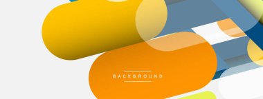 Soyut arkaplan. Yuvarlak şekiller, gri arkaplanda çizgiler. Duvar kağıdı afişi veya iniş sayfası için vektör illüstrasyonu