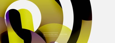 Soyut arkaplanı çember içine al. Duvar kağıdı afişi arkaplan kartı veya iniş sayfası için vektör illüstrasyonu