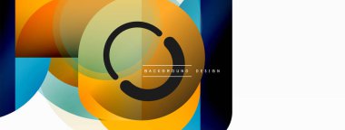 Geometrik asgari duvar kağıdı. Geometrik şekiller. Duvar kağıdı afişi veya iniş sayfası için vektör illüstrasyonu