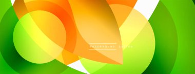 Yaratıcı geometrik duvar kağıdı. Asgari soyut arkaplan. Duvar kağıdı arkaplanı veya iniş sayfası için daire dalga ve yuvarlak şekiller kompozisyon vektör çizimi