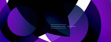 Yaratıcı geometrik duvar kağıdı. Asgari soyut arkaplan. Duvar kağıdı arkaplanı veya iniş sayfası için daire dalga ve yuvarlak şekiller kompozisyon vektör çizimi