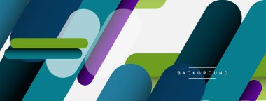 Soyut arkaplan. Yuvarlak şekiller, gri arkaplanda çizgiler. Duvar kağıdı afişi veya iniş sayfası için vektör illüstrasyonu