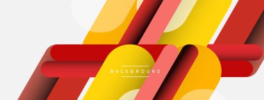 Soyut arkaplan. Yuvarlak şekiller, gri arkaplanda çizgiler. Duvar kağıdı afişi veya iniş sayfası için vektör illüstrasyonu