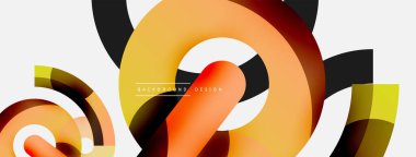 Soyut arkaplanı çember içine al. Duvar kağıdı afişi arkaplan kartı veya iniş sayfası için vektör illüstrasyonu