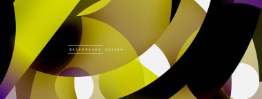 Soyut arkaplanı çember içine al. Duvar kağıdı afişi arkaplan kartı veya iniş sayfası için vektör illüstrasyonu