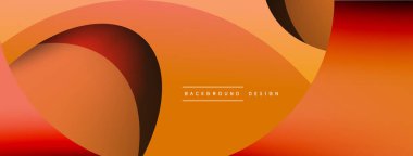 Yaratıcı geometrik duvar kağıdı. Asgari soyut arkaplan. Duvar kağıdı arkaplanı veya iniş sayfası için daire ve dalga kompozisyon vektör çizimi