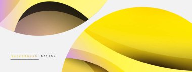 Yaratıcı geometrik duvar kağıdı. Asgari soyut arkaplan. Duvar kağıdı arkaplanı veya iniş sayfası için daire ve dalga kompozisyon vektör çizimi