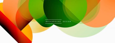 Yaratıcı geometrik duvar kağıdı. Asgari çember üçgen ve kare çizgi soyut arkaplan. Duvar kağıdı afişi veya iniş sayfası için vektör illüstrasyonu