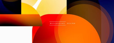 Yaratıcı geometrik duvar kağıdı. Asgari çember üçgen ve kare çizgi soyut arkaplan. Duvar kağıdı afişi veya iniş sayfası için vektör illüstrasyonu