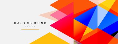 Mozaik üçgenler geometrik arkaplan. Tekno veya iş konsepti, duvar kağıdı, afiş, arkaplan, iniş sayfası deseni