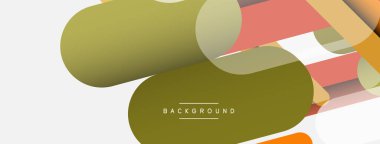 Soyut arkaplan. Yuvarlak şekiller, gri arkaplanda çizgiler. Duvar kağıdı afişi veya iniş sayfası için vektör illüstrasyonu