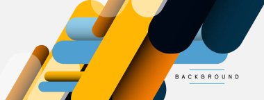 Soyut arkaplan. Yuvarlak şekiller, gri arkaplanda çizgiler. Duvar kağıdı afişi veya iniş sayfası için vektör illüstrasyonu